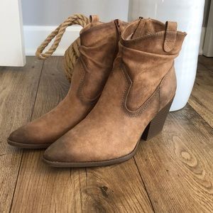 Western heeled booties